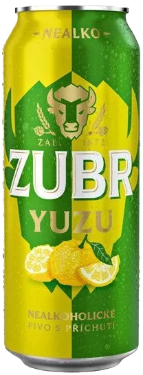ZUBR yuzu nealko 0,5l plech