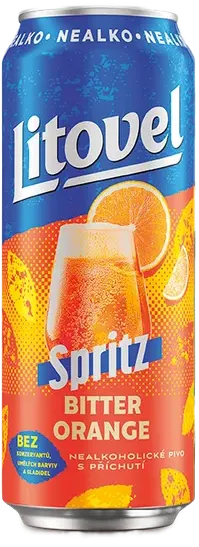 LITOVEL SPRITZ BITTER ORANGE 0,5L PLECH nealko