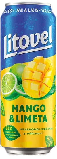 LITOVEL MANGO & LIMETA nealko 0,5L PLECH