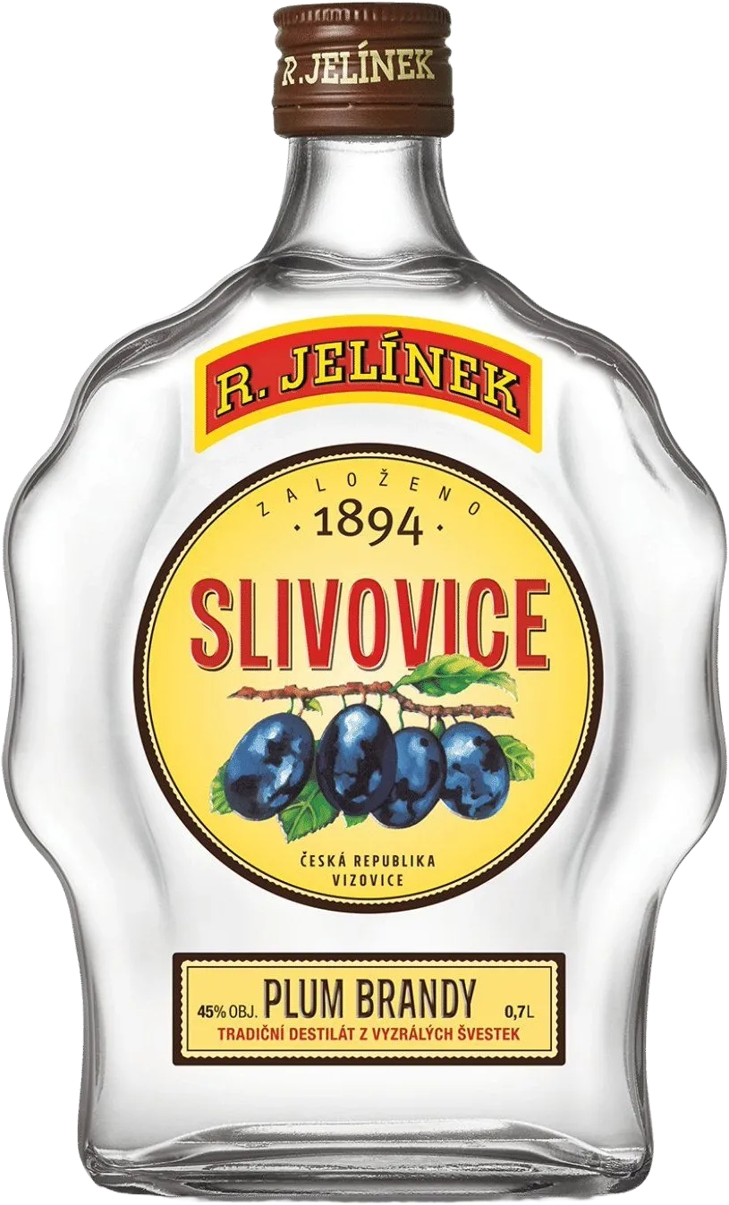 Slivovice Bílá budík R.J. 0,7l 45%