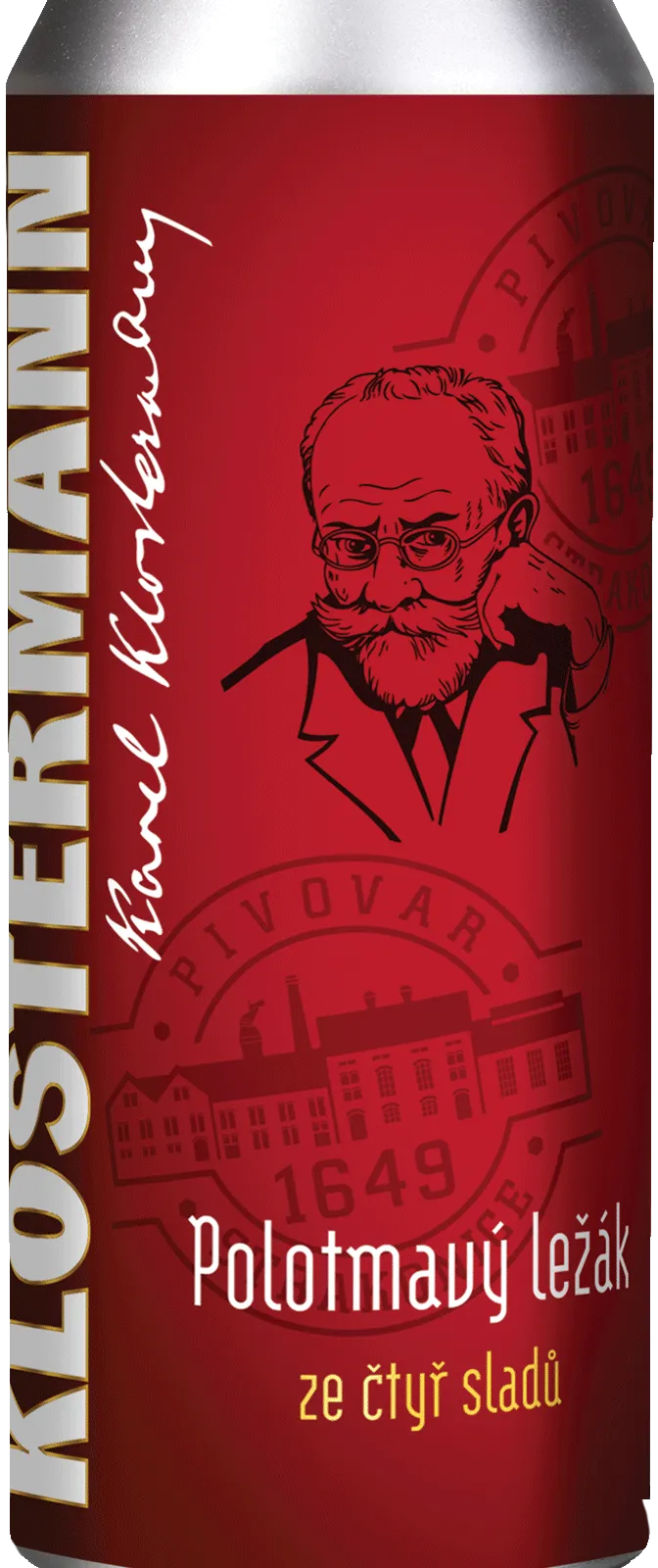 KLOSTERMANN polotm. lež. 0,5L plech Strakonice