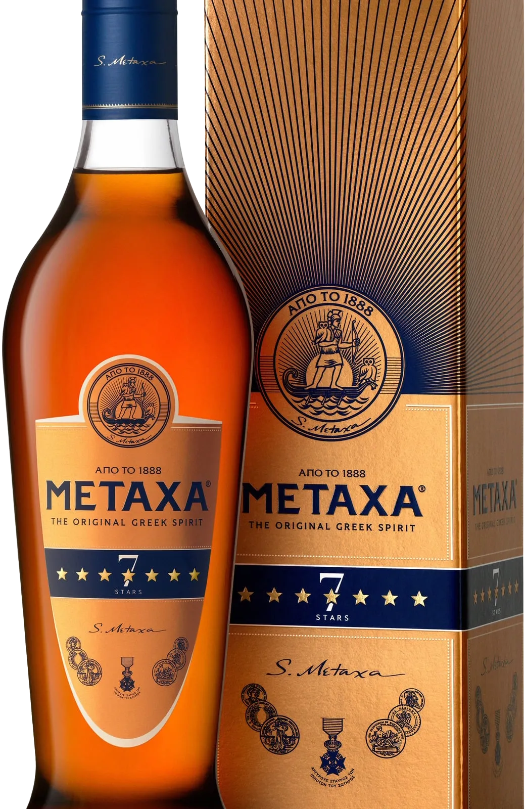 METAXA 7 HVĚZD  40% 1l