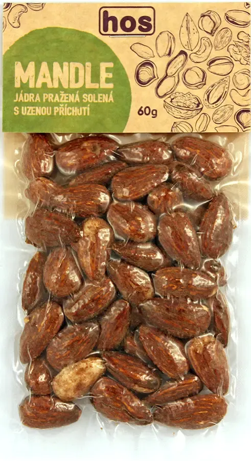 MANDLE UZENÉ 60g pražené