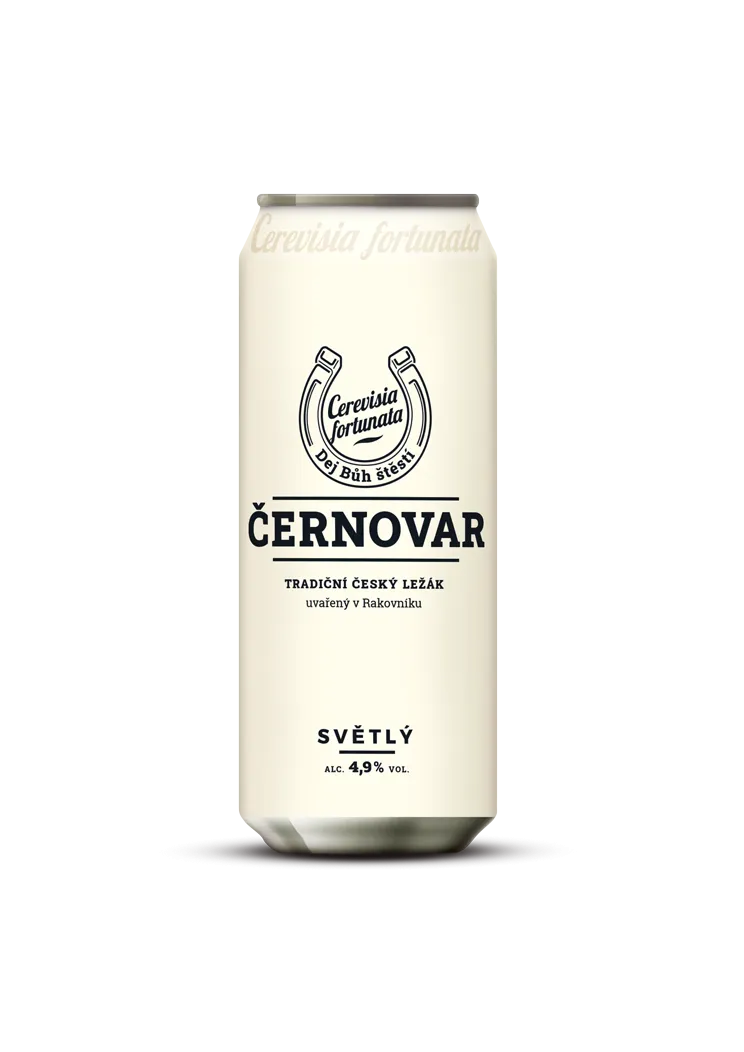 ČERNOVAR ležák sv. 0,5l plech