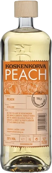 Koskenkorva Peach /broskvová/ 1l 20%
