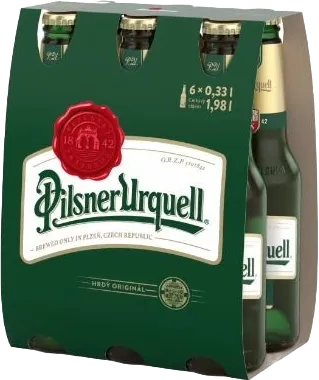 PILSNER URQUELL 4x6 ks/0,33l sklo
