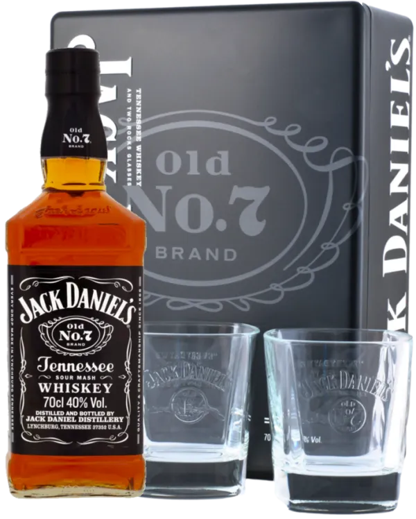 Produkt Jack Daniel's + plechová kazeta + 2 skleničky 0,7l 40% Obrázek