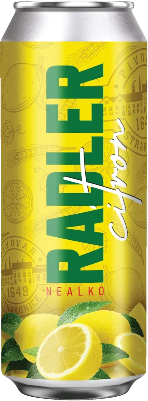 Produkt RADLER citron 0,5l plech Strakonice Obrázek