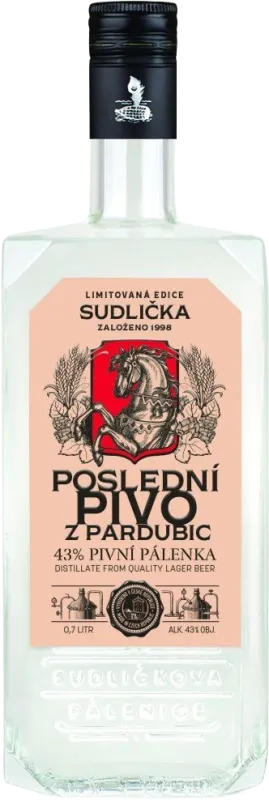 Produkt POSLEDNÍ PIVO Z PARDUBIC Sudlička 43% 0,7l Obrázek