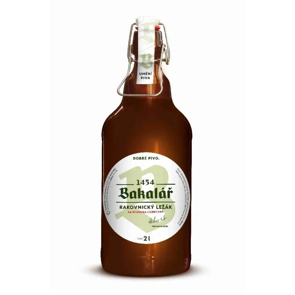 Produkt BAKALÁŘ ležák z čerstvého chmele  2L lahev/Svatováclavský/ Obrázek